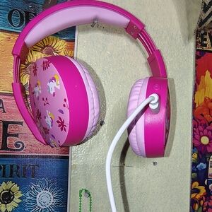Pink Unicorn over the ear headphones by Art+Sound